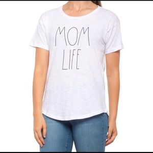 RAE DUNN “Mom Life” Cotton Tee